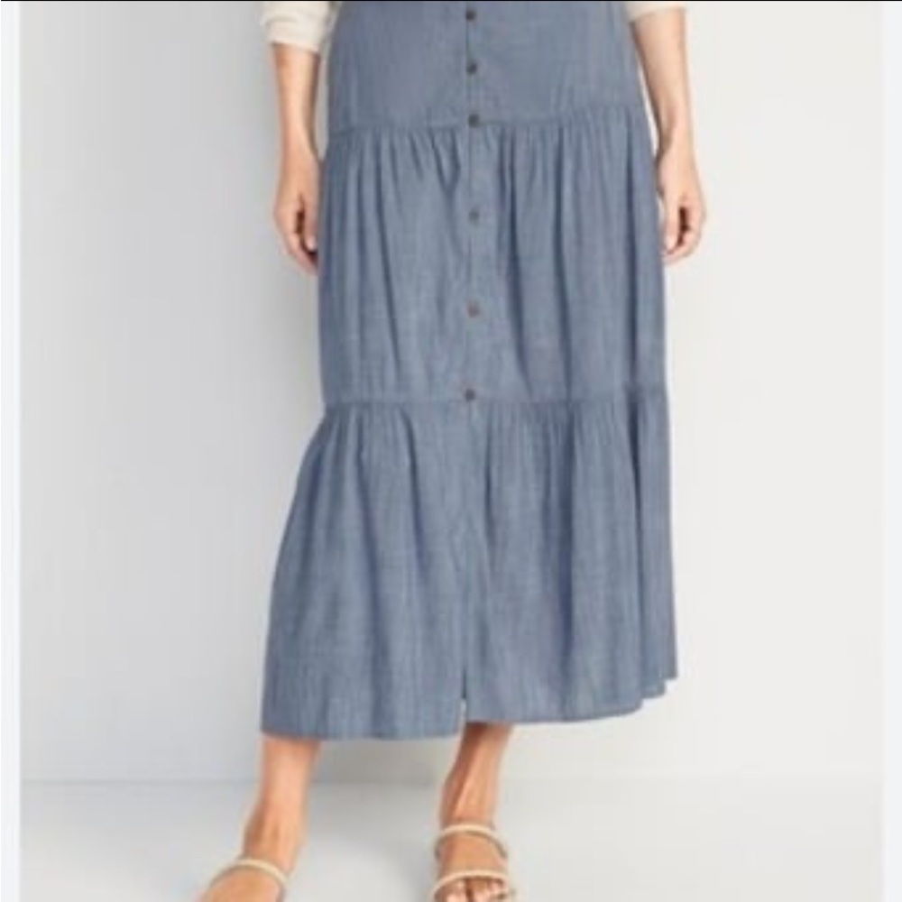 Like New Button-Down Maxi Skirt